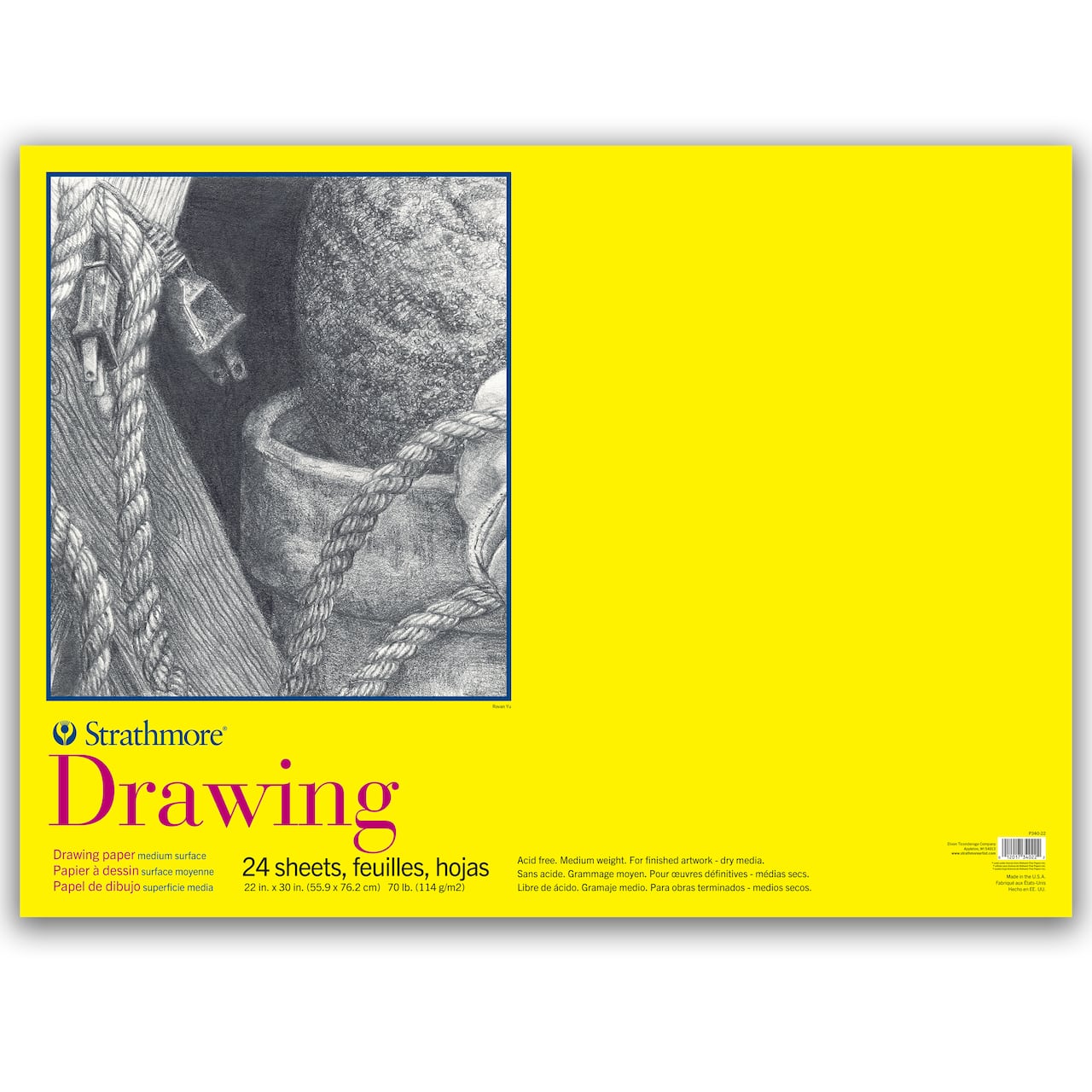 6 Pack: Strathmore® 300 Series Drawing Paper Pad, 22" x 30"